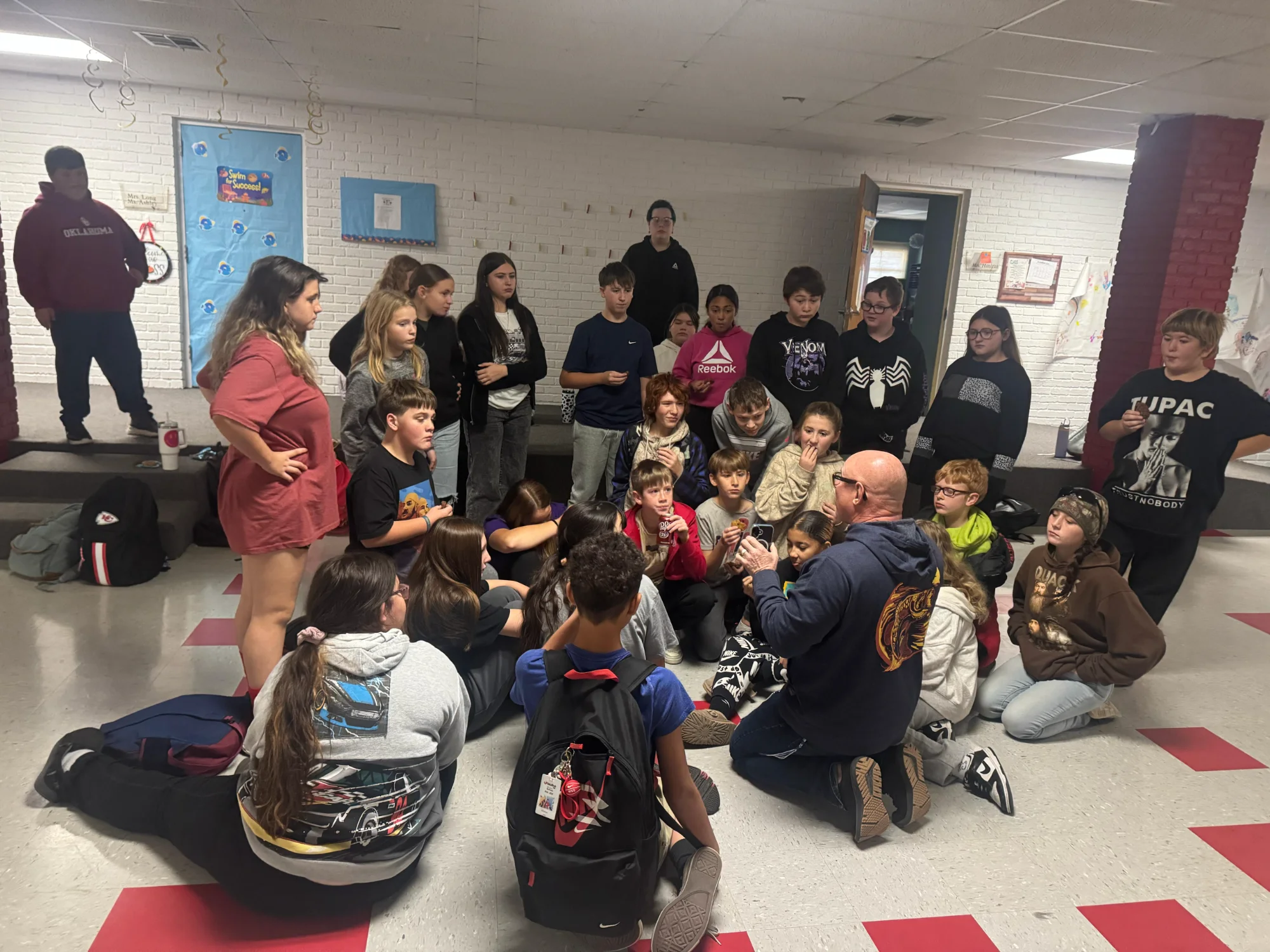 Pastor Brendt with youth